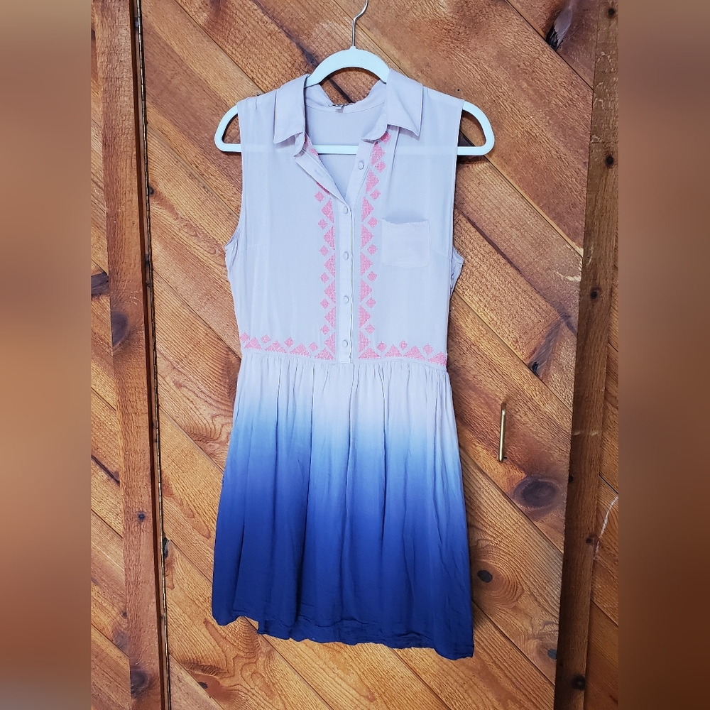 Anama Anthropologie embroidered flowy dress medium
